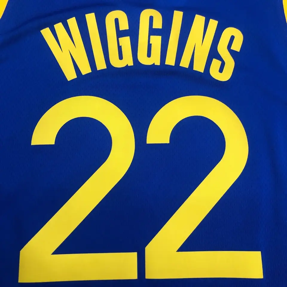 Foto 8 de Temporada 20 Golden State Warriors cuello en V, azul, nº 22 Andrew Wiggins