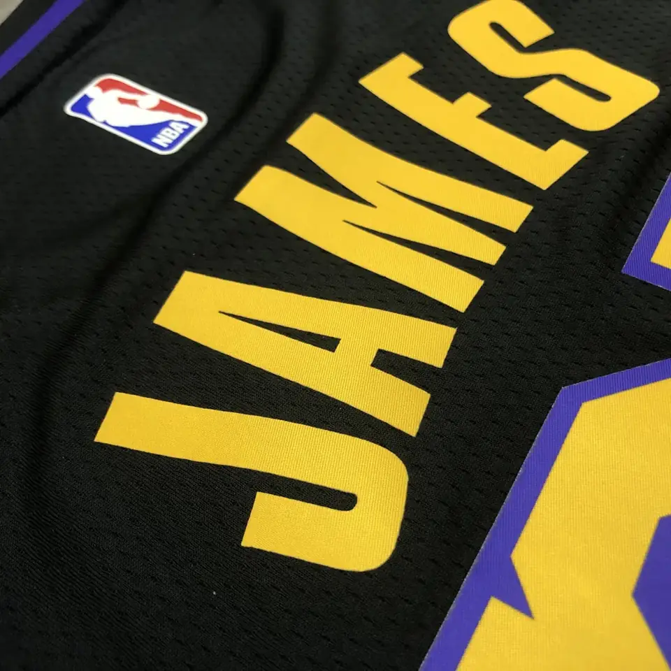 Foto 7 de Lakers cuello redondo Noche Latina negro n.º 23 James