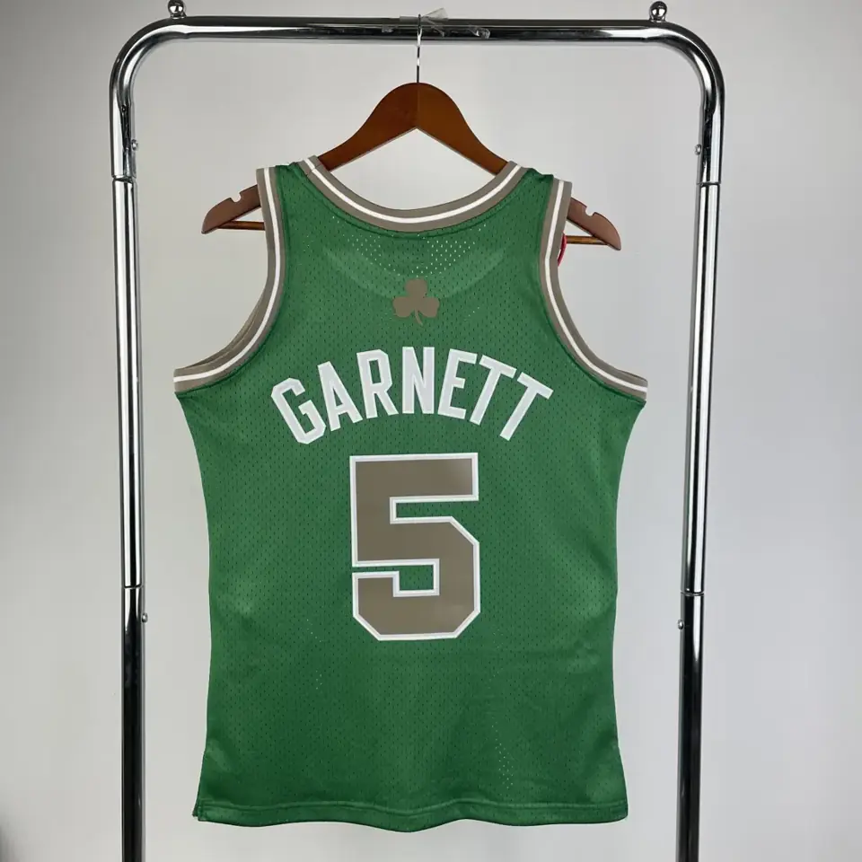 Foto 2 de MN camiseta retro termoimpresa: SW Celtics temporada 07/08 San Patricio nº 5 Kevin Garnett
