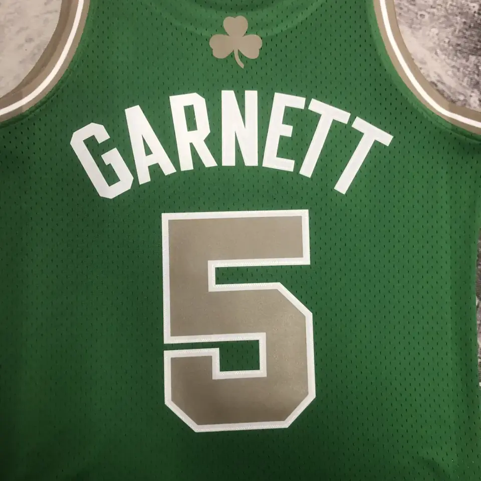 Foto 8 de MN camiseta retro termoimpresa: SW Celtics temporada 07/08 San Patricio nº 5 Kevin Garnett