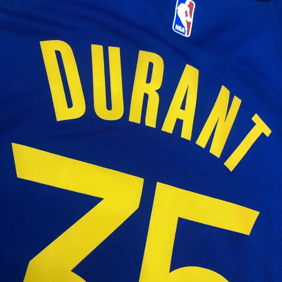 Foto 6 de Temporada 20 Golden State Warriors cuello en V, azul, nº 35 Kevin Durant