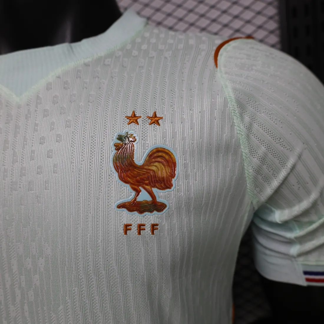 Foto 3 de Versión jugador 26, S-3XL Francia visitante (estrellas y F bordadas)
