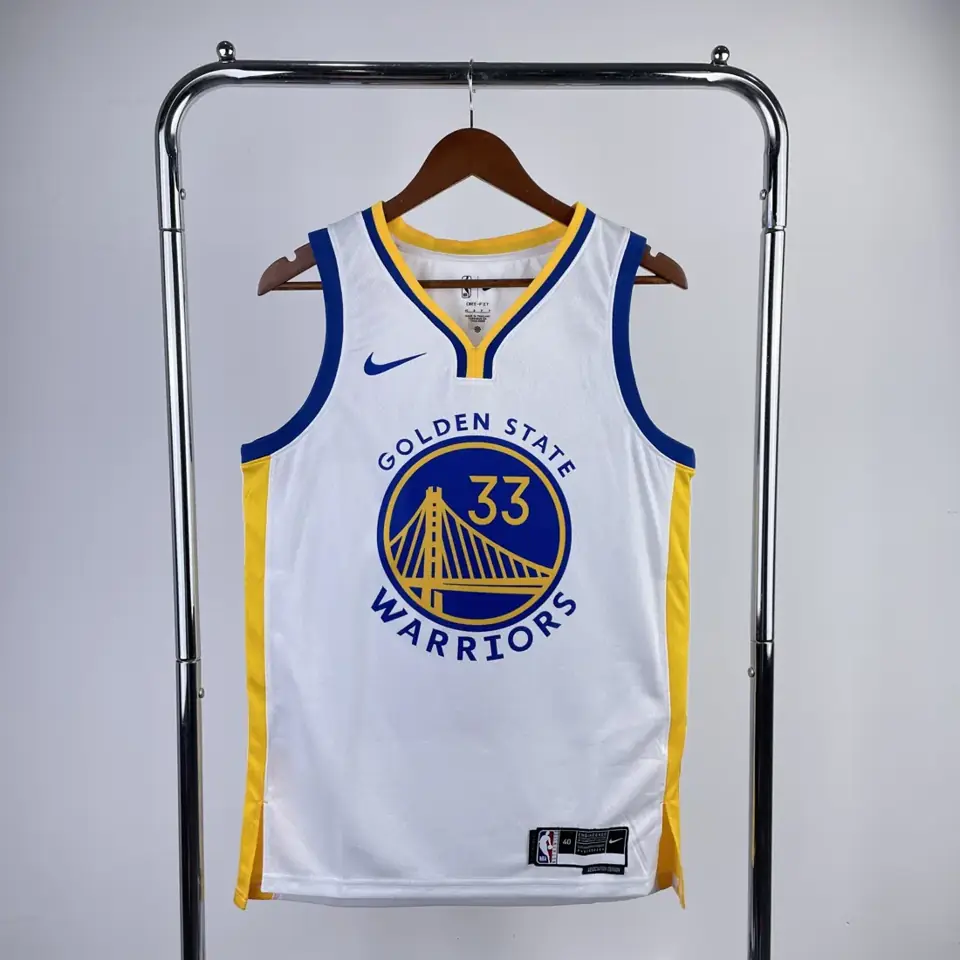 Foto 1 de Temporada 23 Warriors cuello en V blanca n.º 33 Wiseman