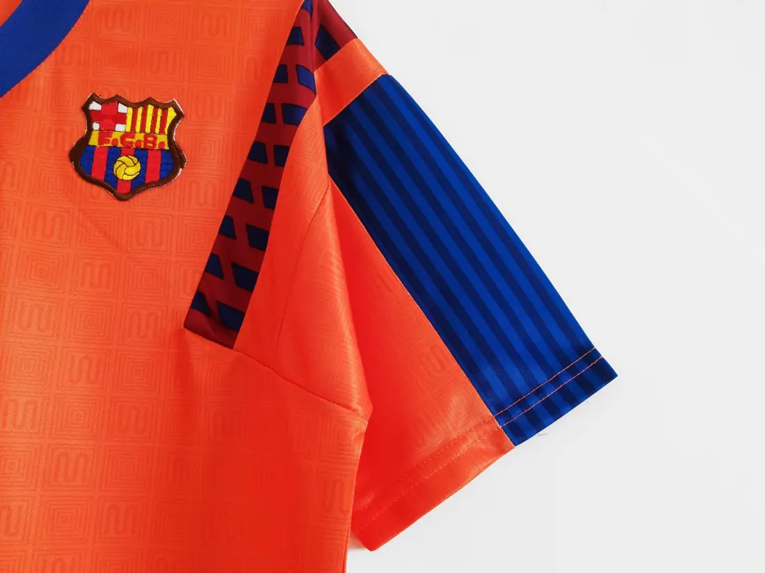 Foto 4 de Temporada 1991/92 Barcelona visitante naranja 8 A