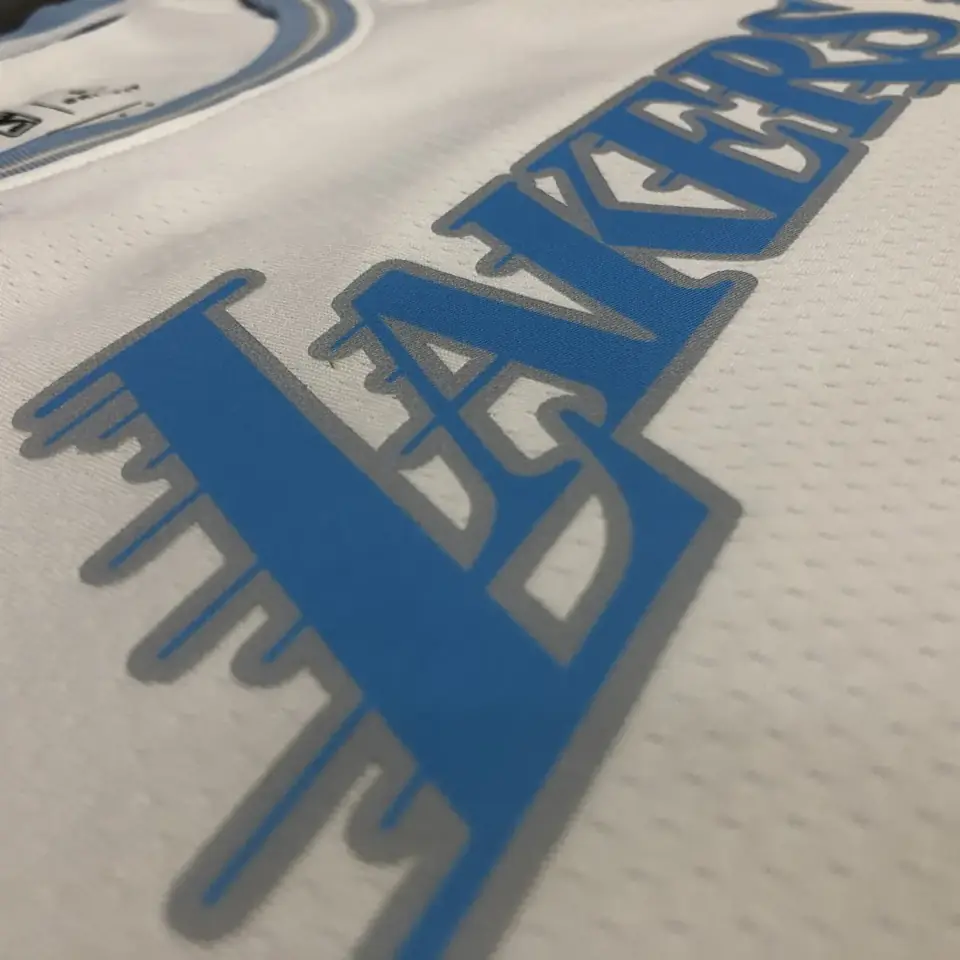 Foto 8 de Temporada 21 Los Angeles Lakers camiseta retro blanca n.º 23 LeBron James