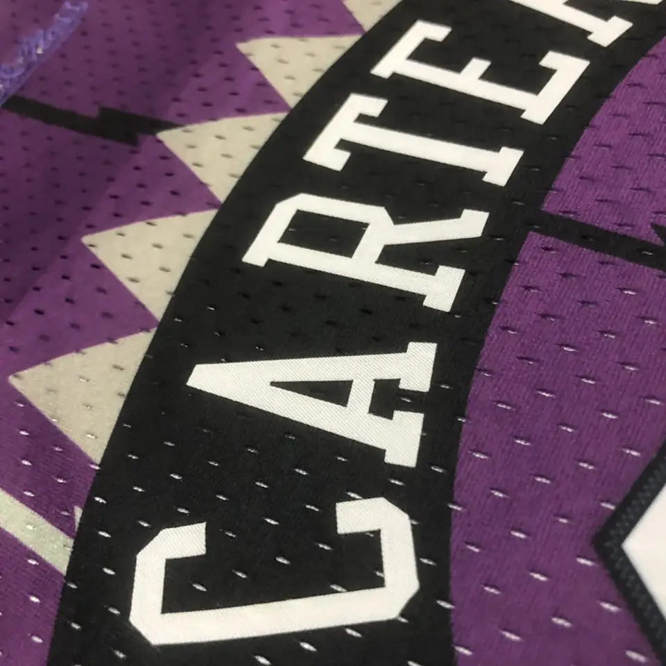 Foto 8 de MN camiseta retro corta de mujer: Raptors morado nº 15 Vince Carter