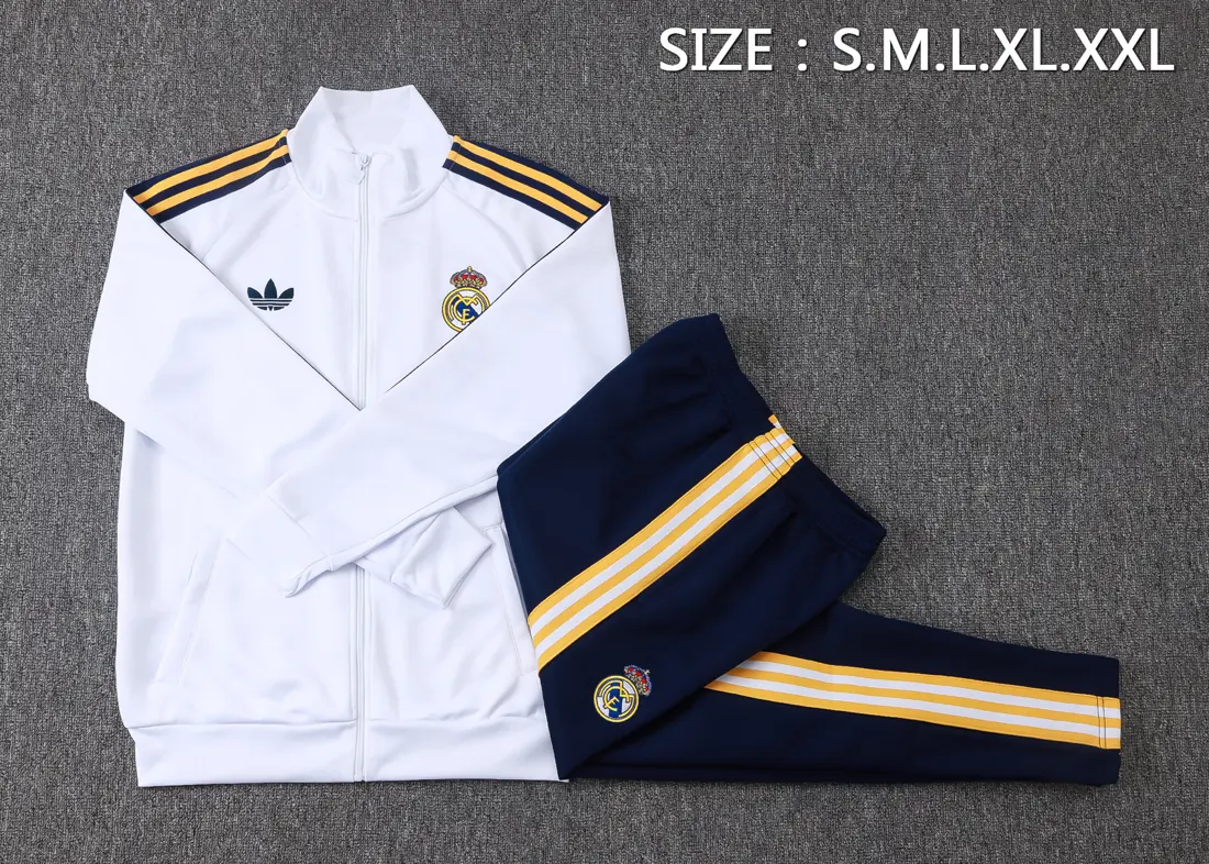 Foto 2 de A26036# 2627 cremallera larga Real Madrid blanco (Trefoil) - Real Madrid