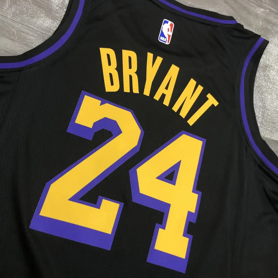 Foto 7 de Lakers cuello redondo Noche Latina negro n.º 24 Kobe