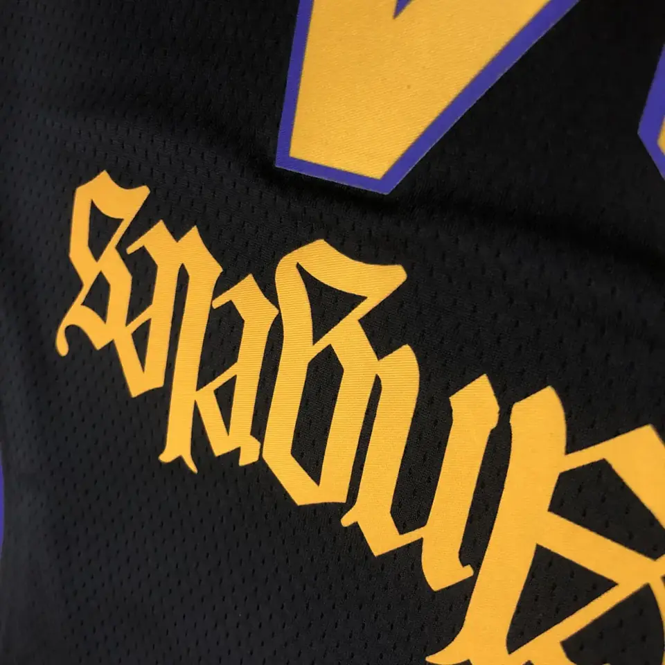 Foto 8 de Lakers cuello redondo Noche Latina negro n.º 24 Kobe