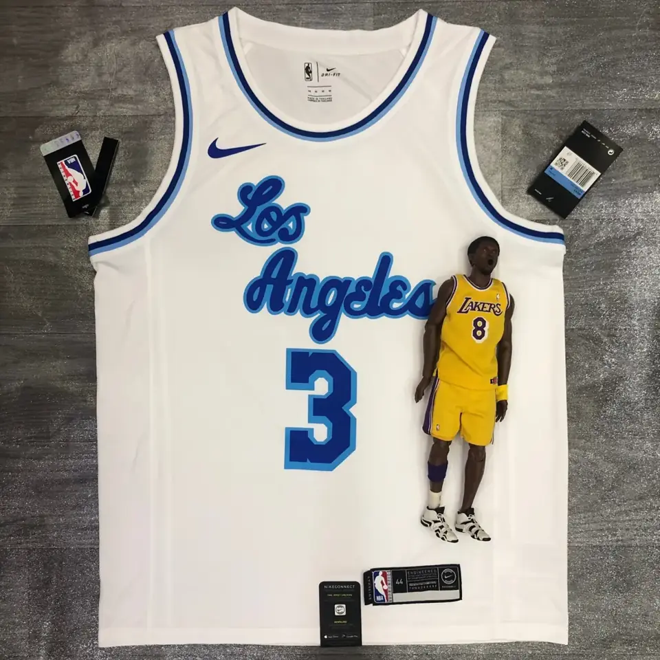 Foto 1 de Los Angeles Lakers Noche Latina retro blanco nº 3 Davis