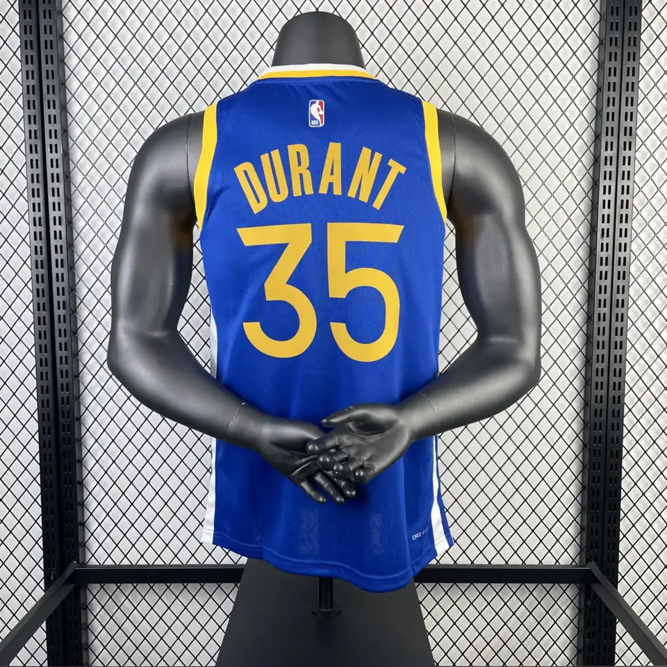 Foto 2 de Temporada 23 Golden State Warriors visitante azul número 35 Durant