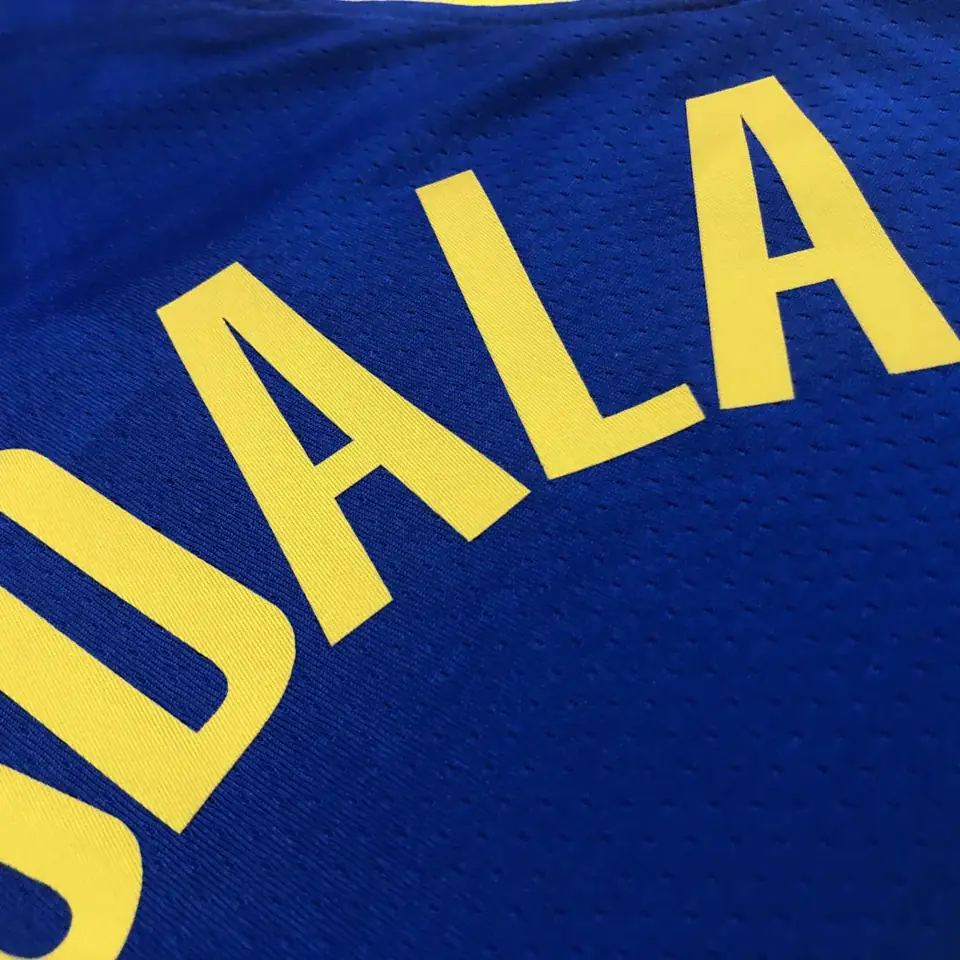 Foto 4 de 75 aniversario Warriors cuello en V azul número 9 Iguodala