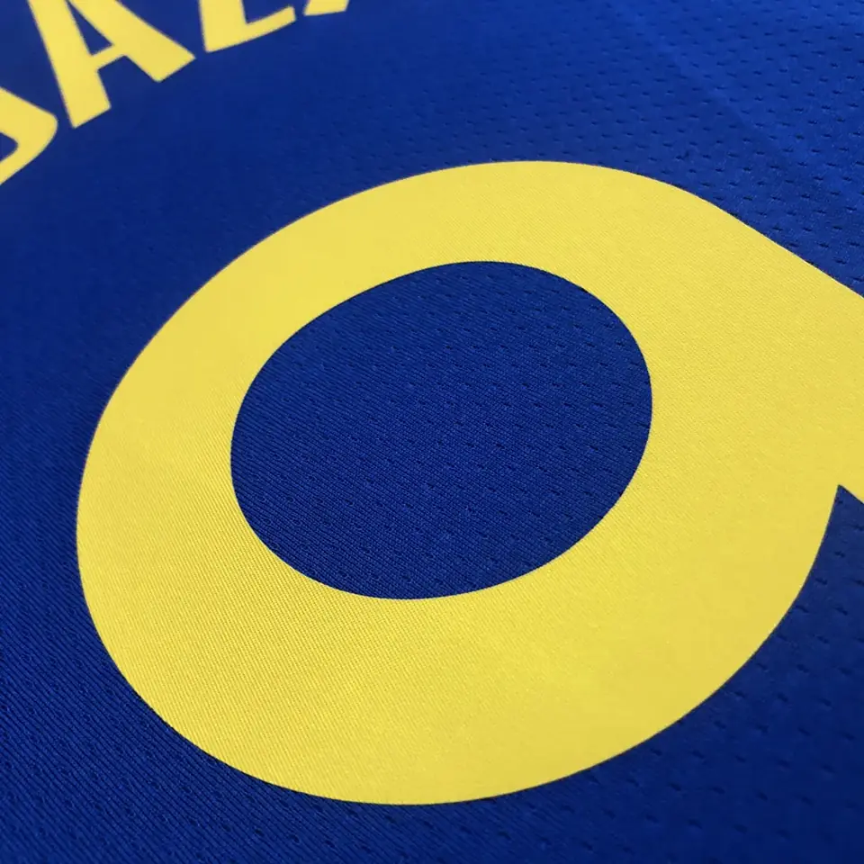 Foto 6 de 75 aniversario Warriors cuello en V azul número 9 Iguodala