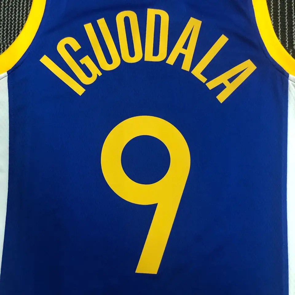 Foto 8 de 75 aniversario Warriors cuello en V azul número 9 Iguodala