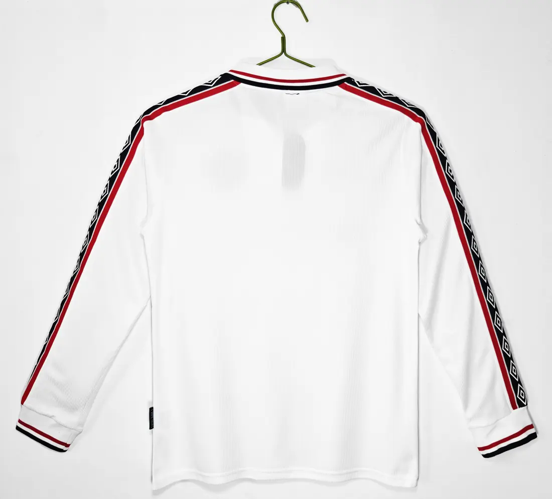 Foto 3 de Manga larga: temporada 1998/99 Manchester United blanco 3B