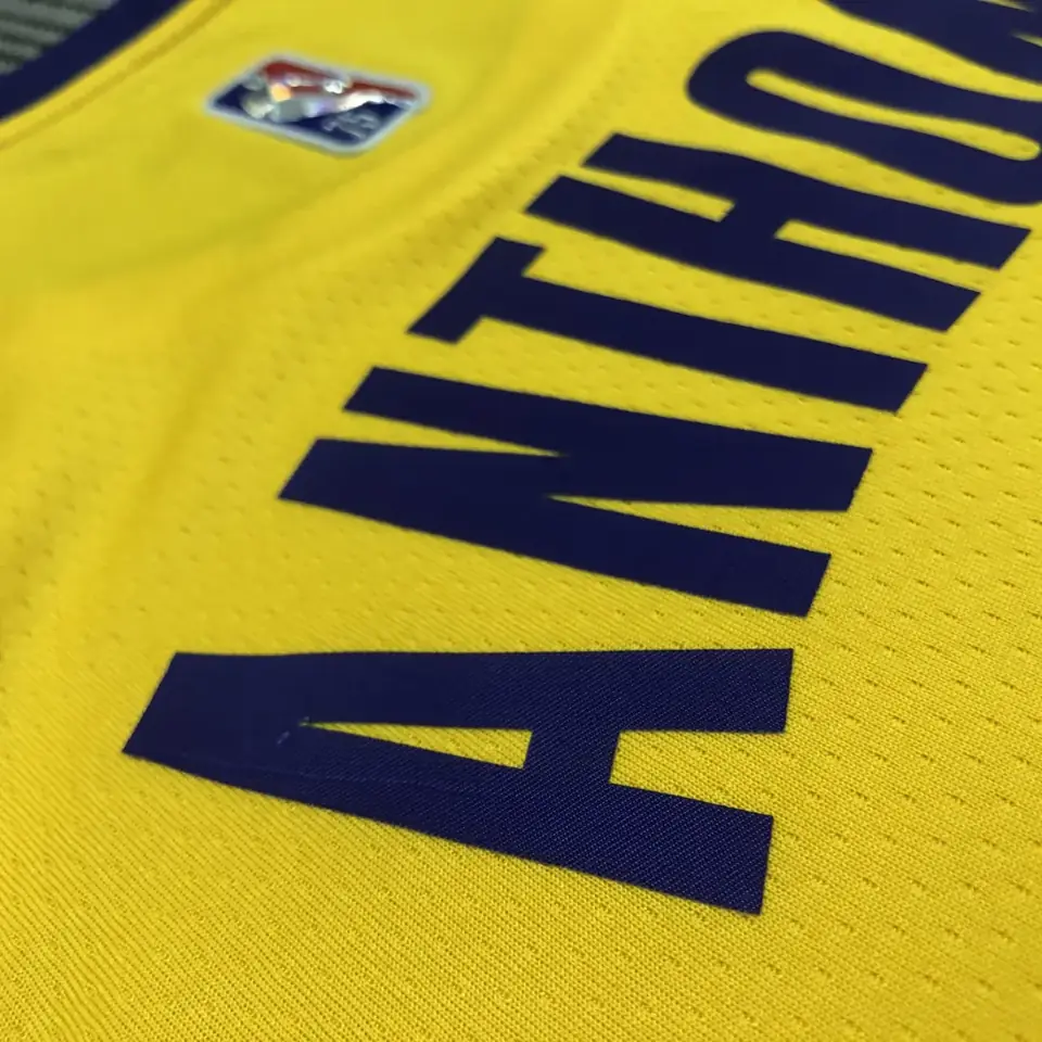 Foto 7 de 75º aniversario Lakers de Los Ángeles amarillo número 7 Carmelo Anthony