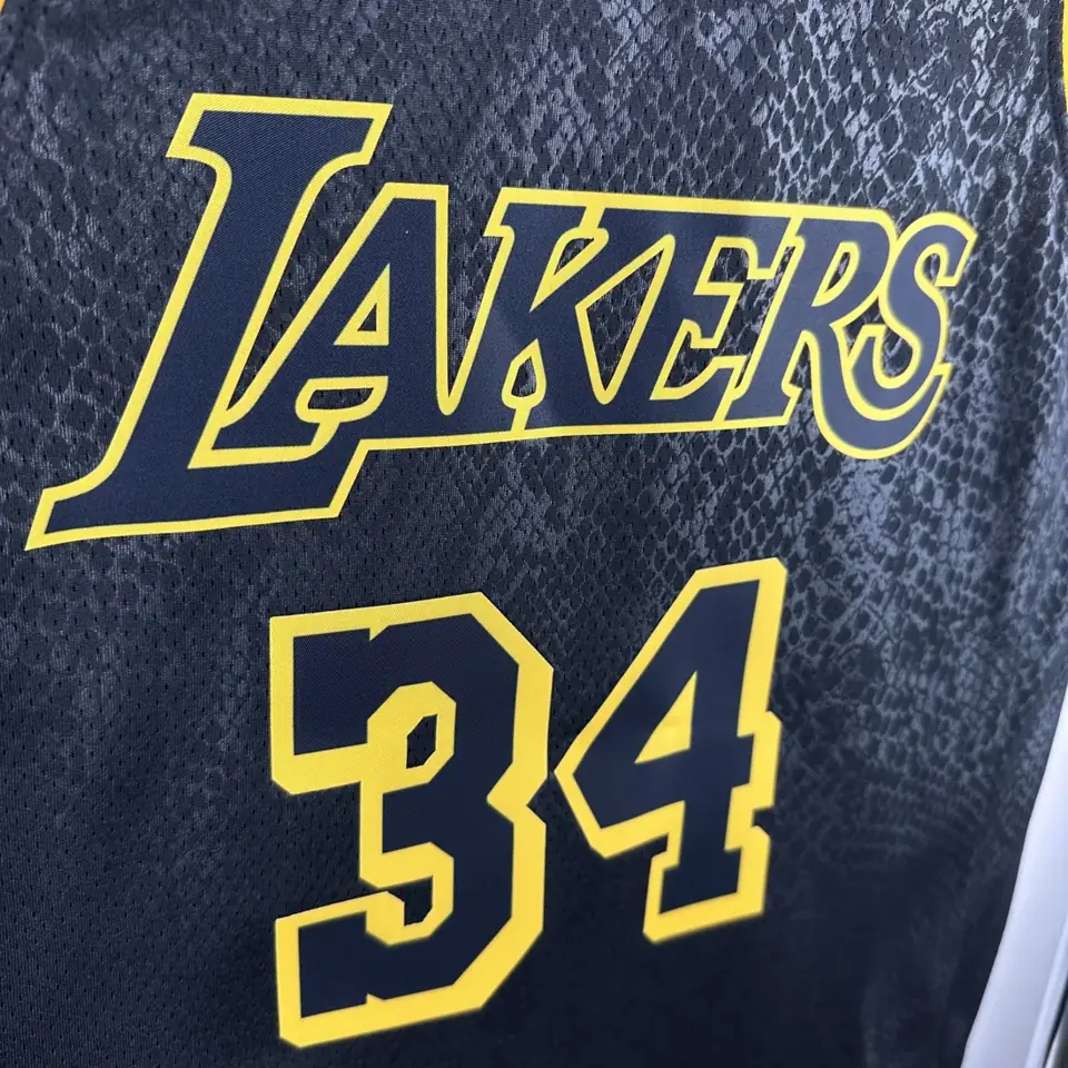 Foto 4 de Lakers estampado de serpiente #34 O'Neal