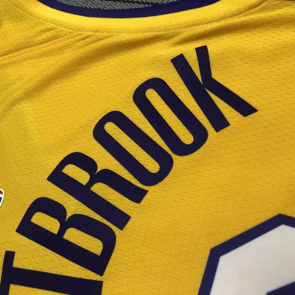 Foto 4 de Lakers cuello en V versión leyendas (con estrellas) #0 Westbrook