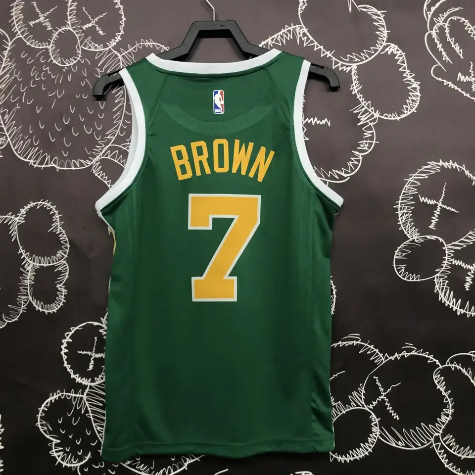 Foto 6 de Celtics verde y dorado número 7 Brown