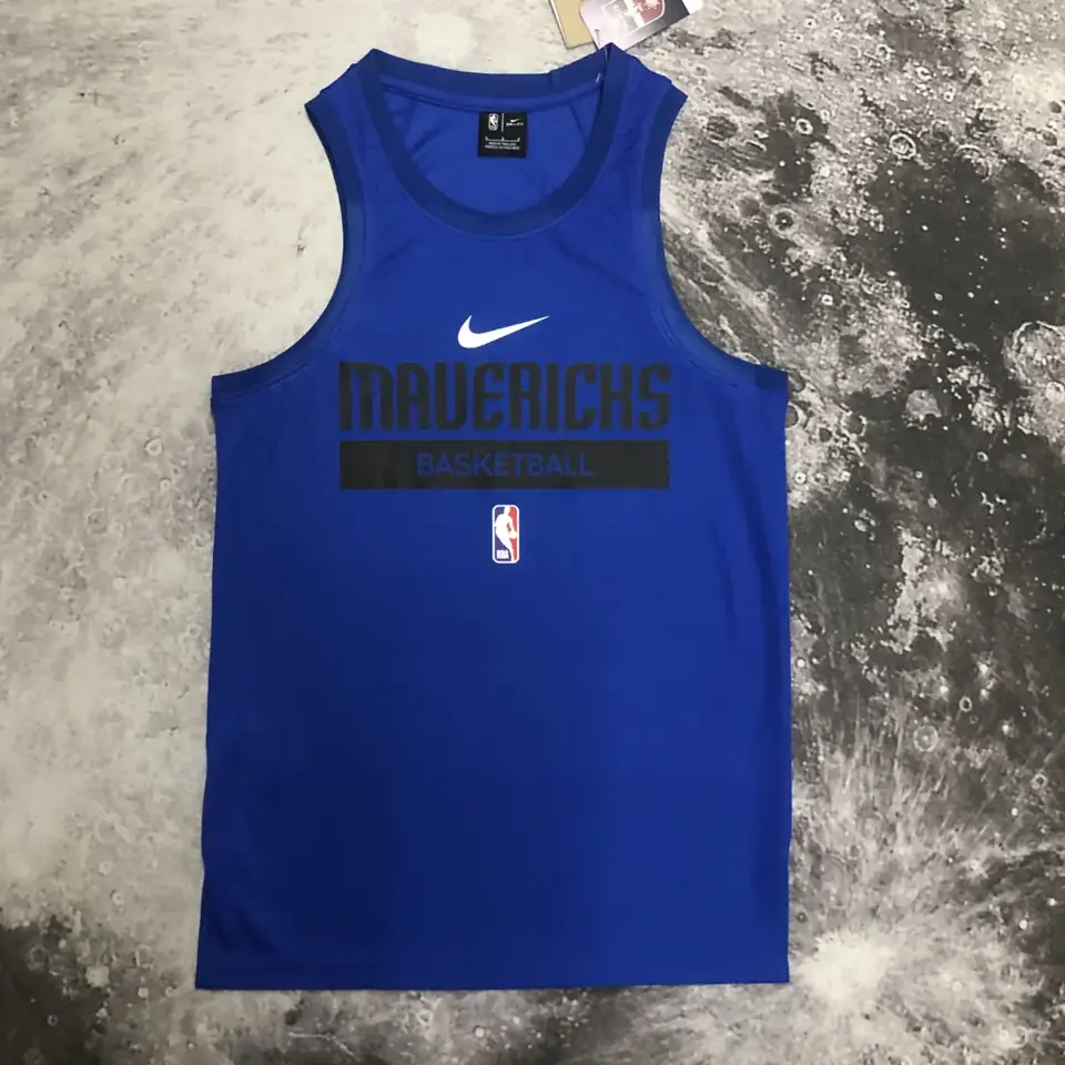 Foto 6 de Temporada 23 chaleco de entrenamiento versión jugador azul de los Mavericks