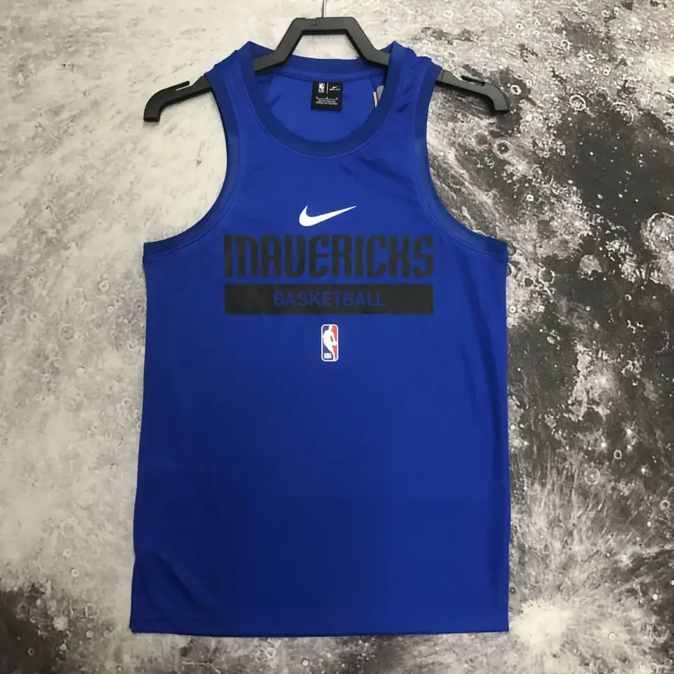 Foto 8 de Temporada 23 chaleco de entrenamiento versión jugador azul de los Mavericks
