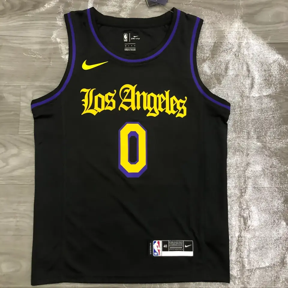Foto 1 de Lakers cuello redondo Noche Latina negro n.º 0 Kuzma