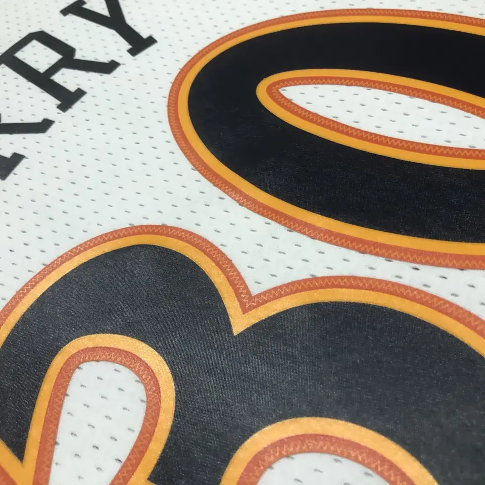 Foto 4 de MN camiseta retro termoimpresa: SW Warriors temporada 09/10 novato blanco nº 30 Stephen Curry