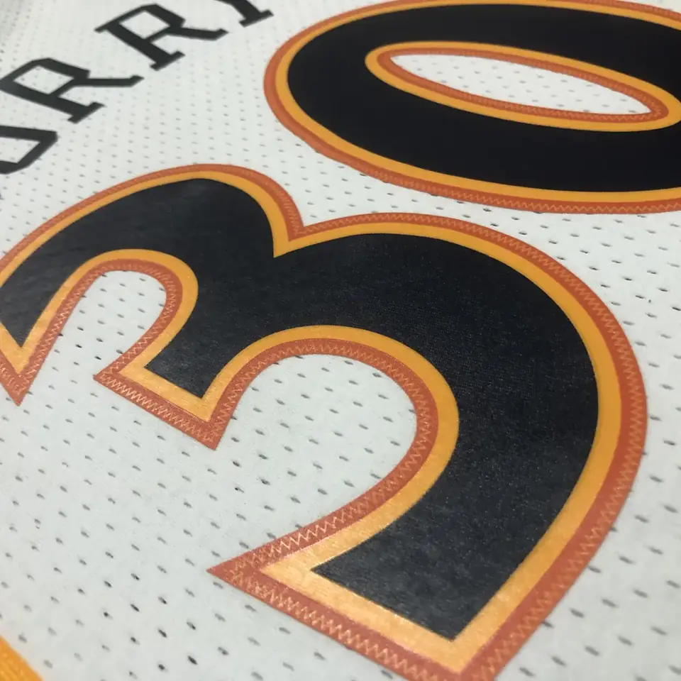 Foto 5 de MN camiseta retro termoimpresa: SW Warriors temporada 09/10 novato blanco nº 30 Stephen Curry