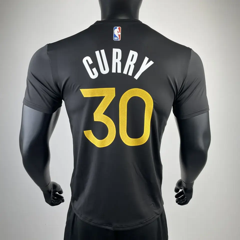Foto 3 de Temporada 23 Golden State Warriors edición ciudad número 30 camiseta de manga corta de secado rápido