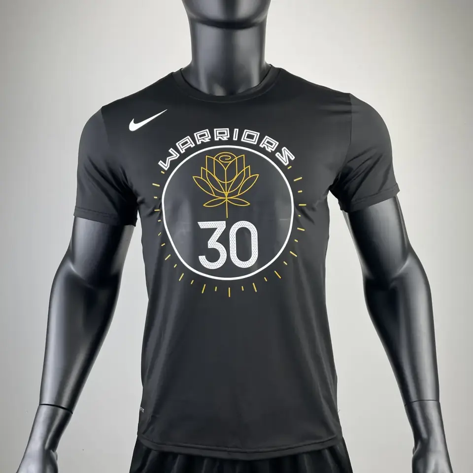 Foto 4 de Temporada 23 Golden State Warriors edición ciudad número 30 camiseta de manga corta de secado rápido