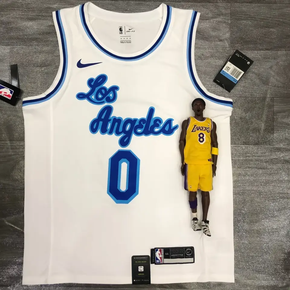 Foto 1 de Los Angeles Lakers Noche Latina retro blanco nº 0 Kuzma