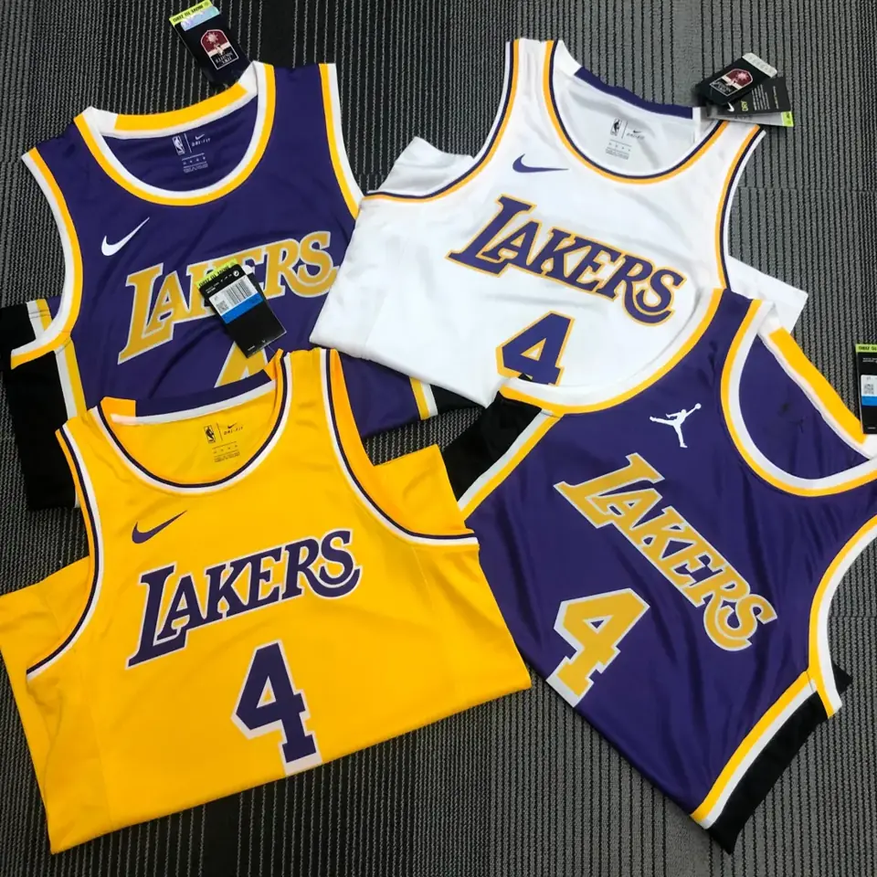 Foto 2 de Lakers cuello redondo blanco nº 4 Rondo