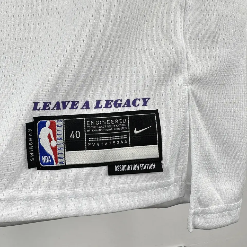 Foto 5 de Temporada 23 Lakers de Los Ángeles cuello redondo blanco número 7 Anthony
