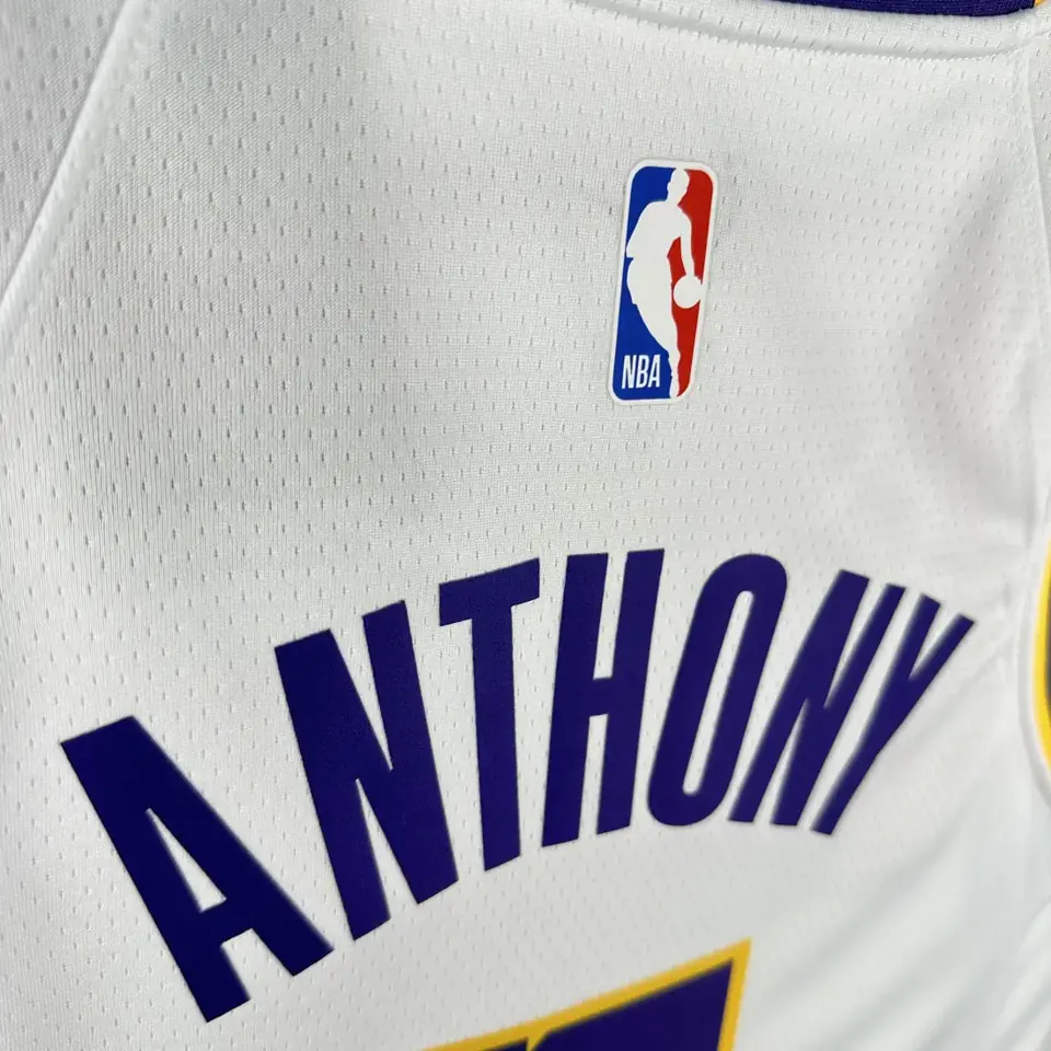 Foto 8 de Temporada 23 Lakers de Los Ángeles cuello redondo blanco número 7 Anthony