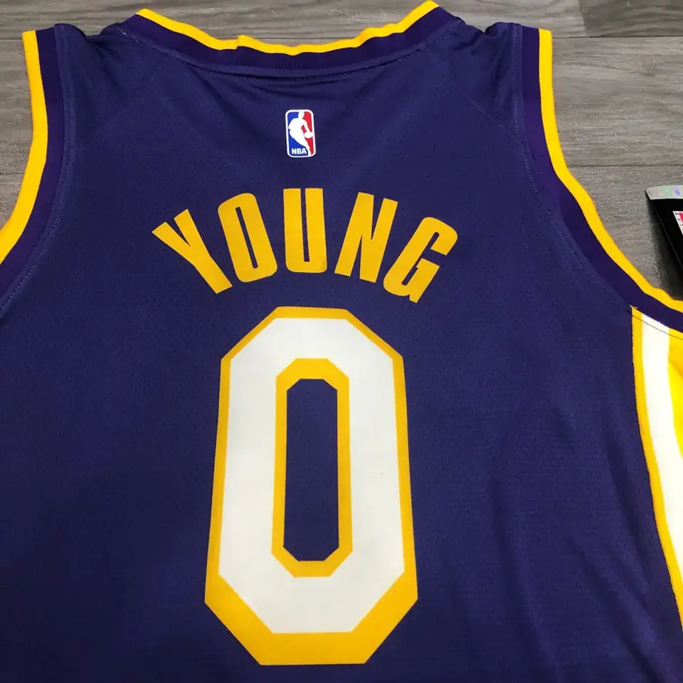 Foto 4 de Los Angeles Lakers morado de cuello en V nº 0 Nick Young