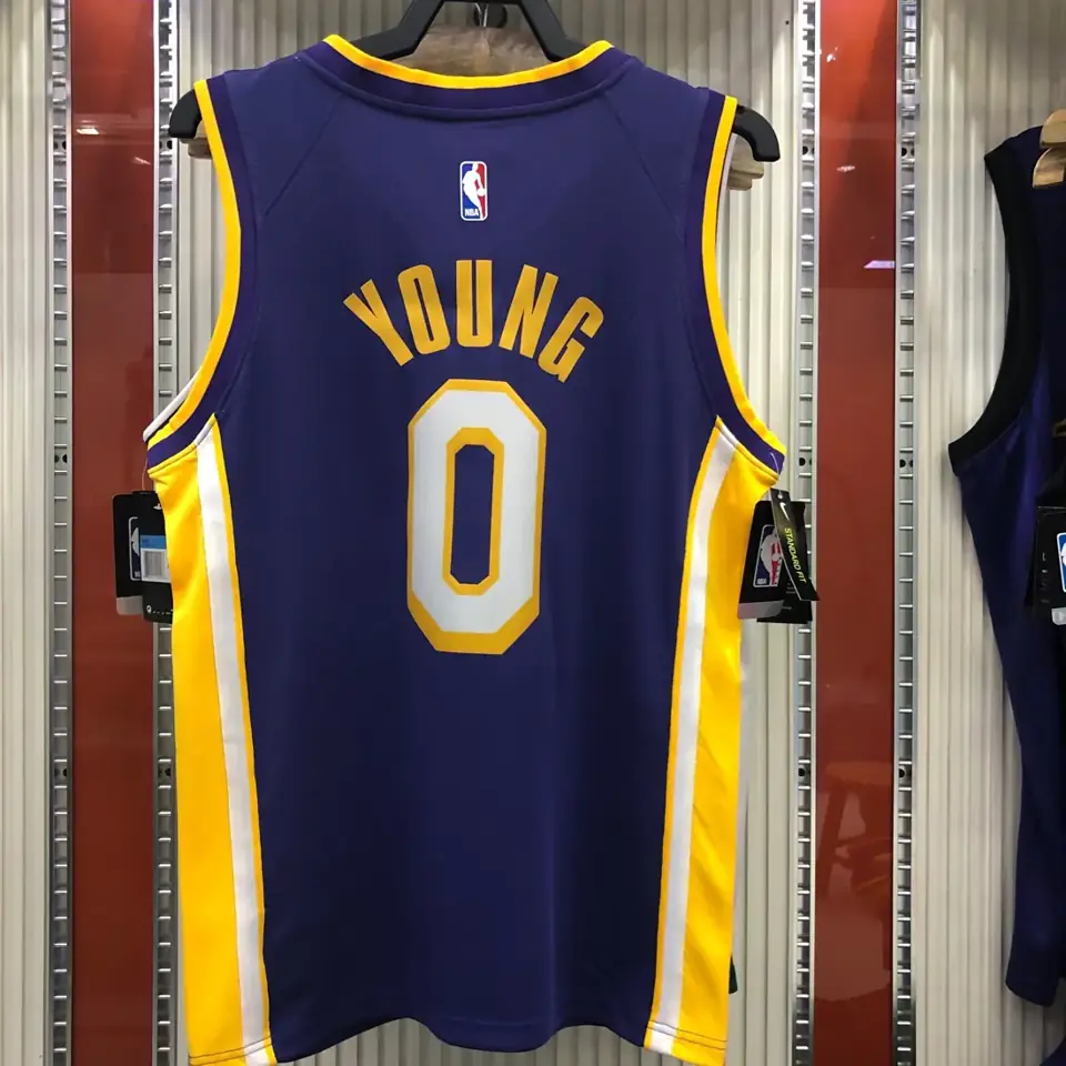 Foto 8 de Los Angeles Lakers morado de cuello en V nº 0 Nick Young