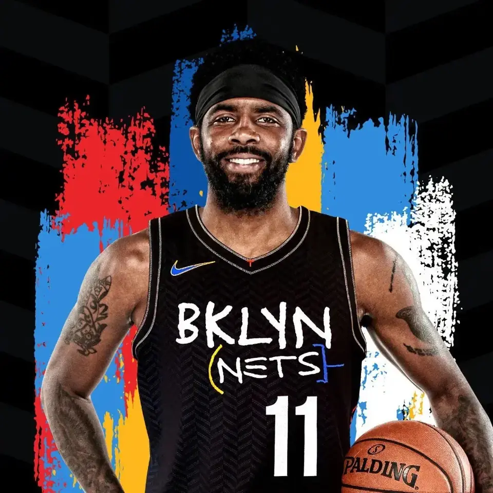 Foto 2 de Temporada 21 Nets de Brooklyn Edición City (grafiti) n.º 11 Kyrie Irving
