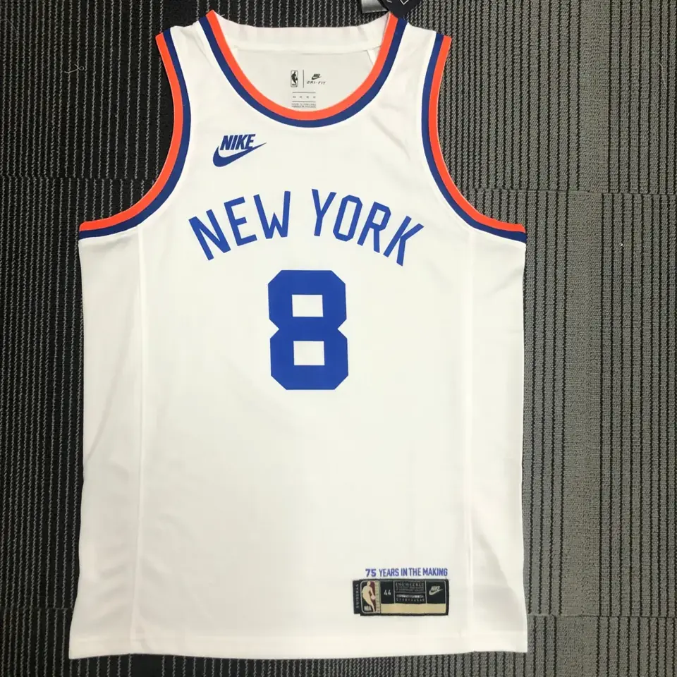 Foto 1 de Camiseta retro 75.º aniversario de los Knicks n.º 8 Walker