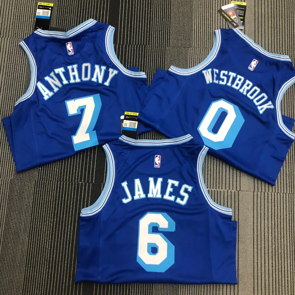 Foto 2 de Temporada 21 Lakers retro azul nº 7 Anthony