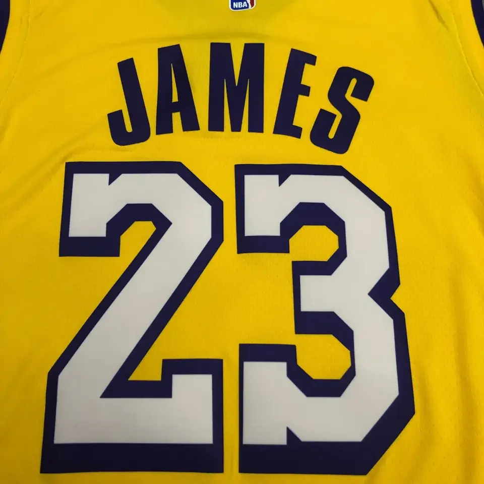 Foto 5 de Los Angeles Lakers amarillo cuello en V nº 23 LeBron James