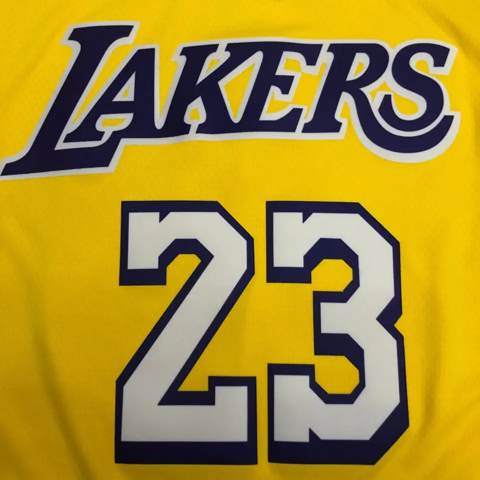 Foto 8 de Los Angeles Lakers amarillo cuello en V nº 23 LeBron James