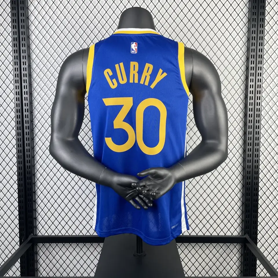 Foto 2 de Temporada 23 Golden State Warriors visitante azul número 30 Curry