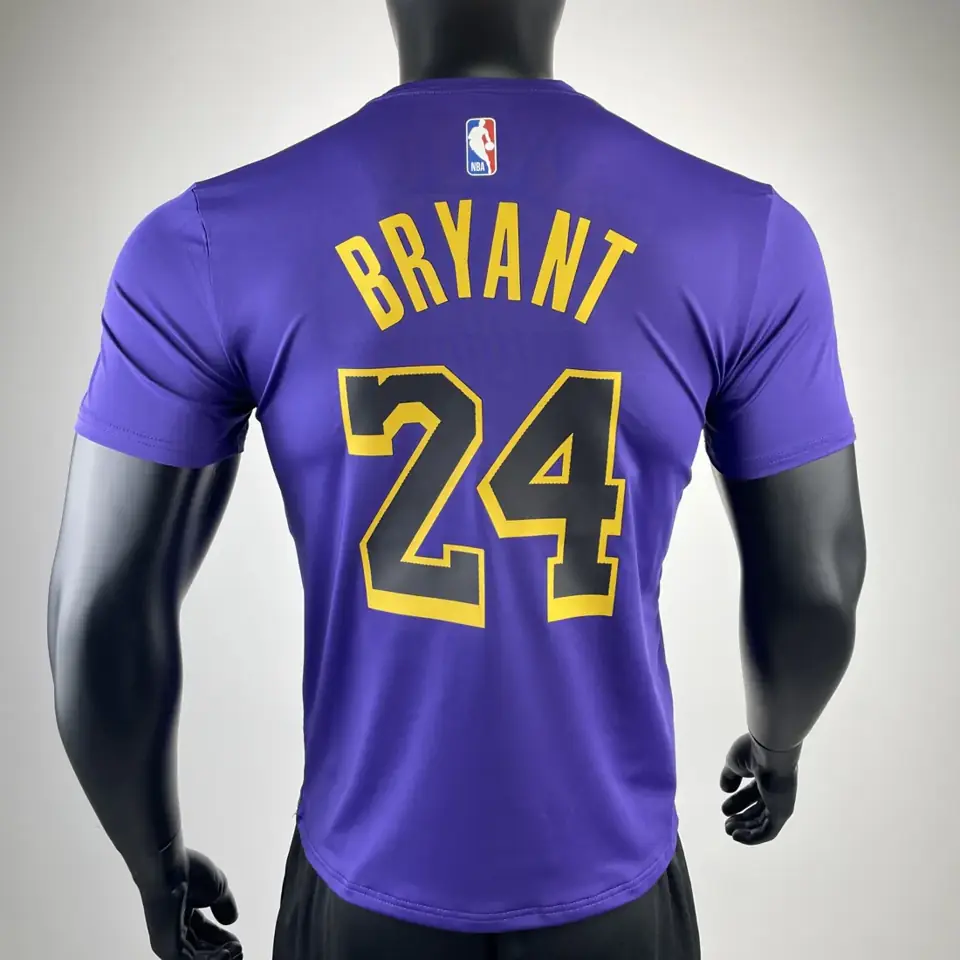 Foto 3 de Temporada 23 Los Angeles Lakers edición limitada Air número 24 camiseta de manga corta de secado rápido