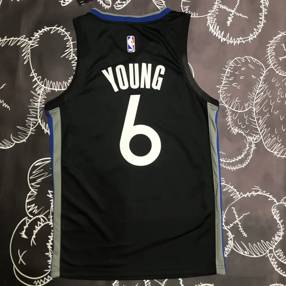 Foto 3 de Temporada 20 Warriors negro y gris número 6 Nick Young