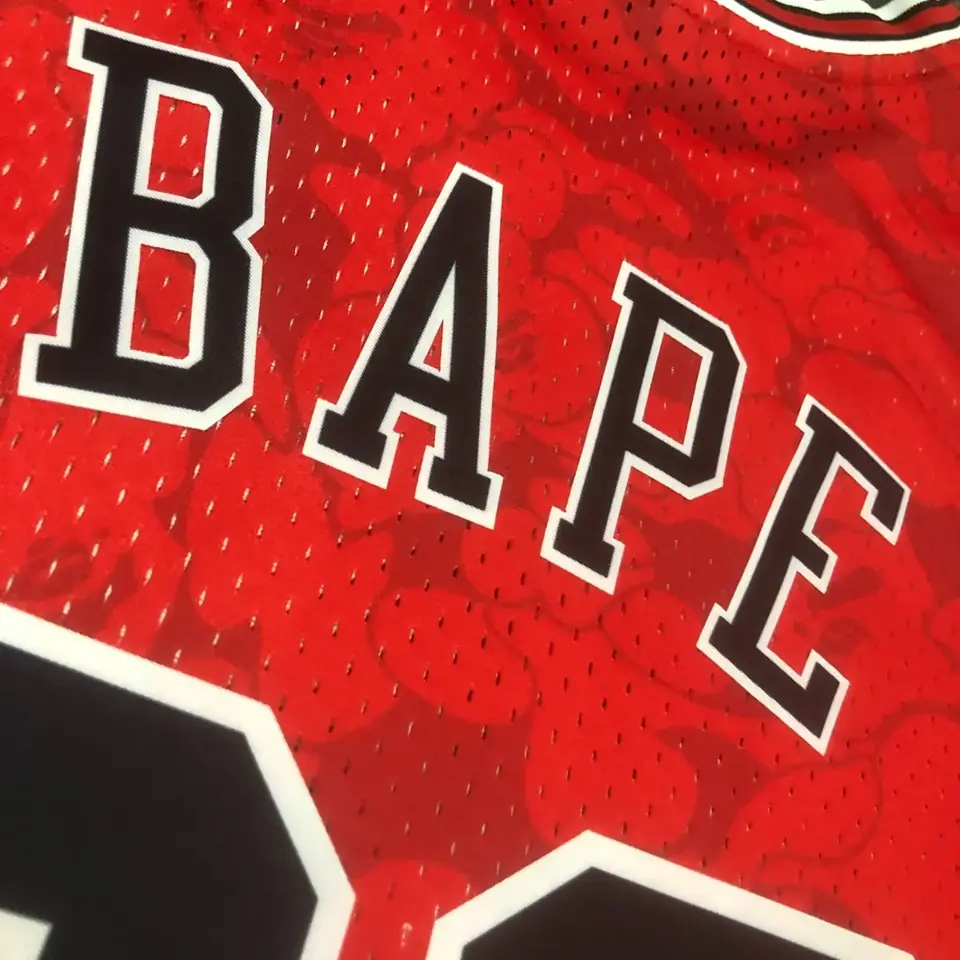 Foto 2 de Camiseta colaborativa BAPE×M&N: Chicago Bulls Ape Head