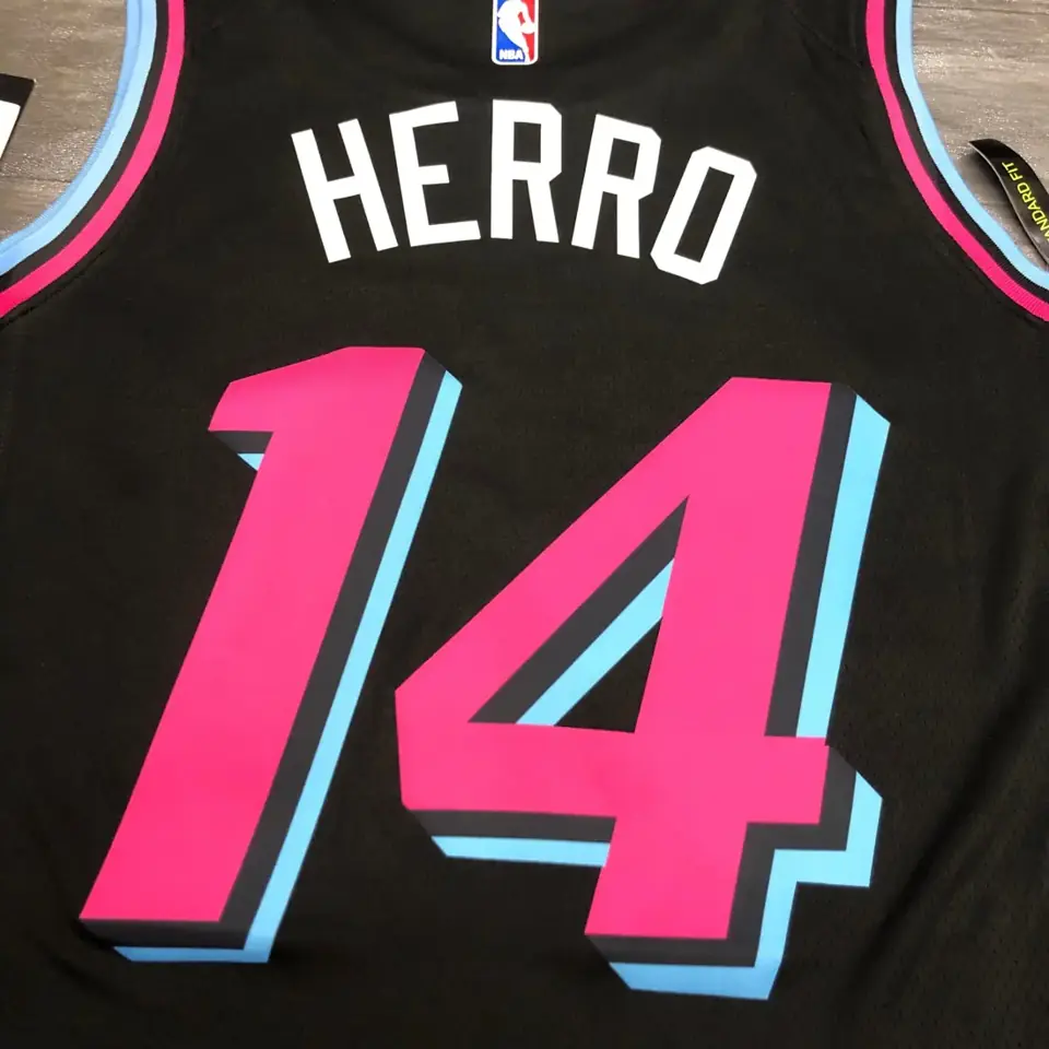 Foto 4 de Miami Heat negro cuello redondo nº 14 Tyler Herro