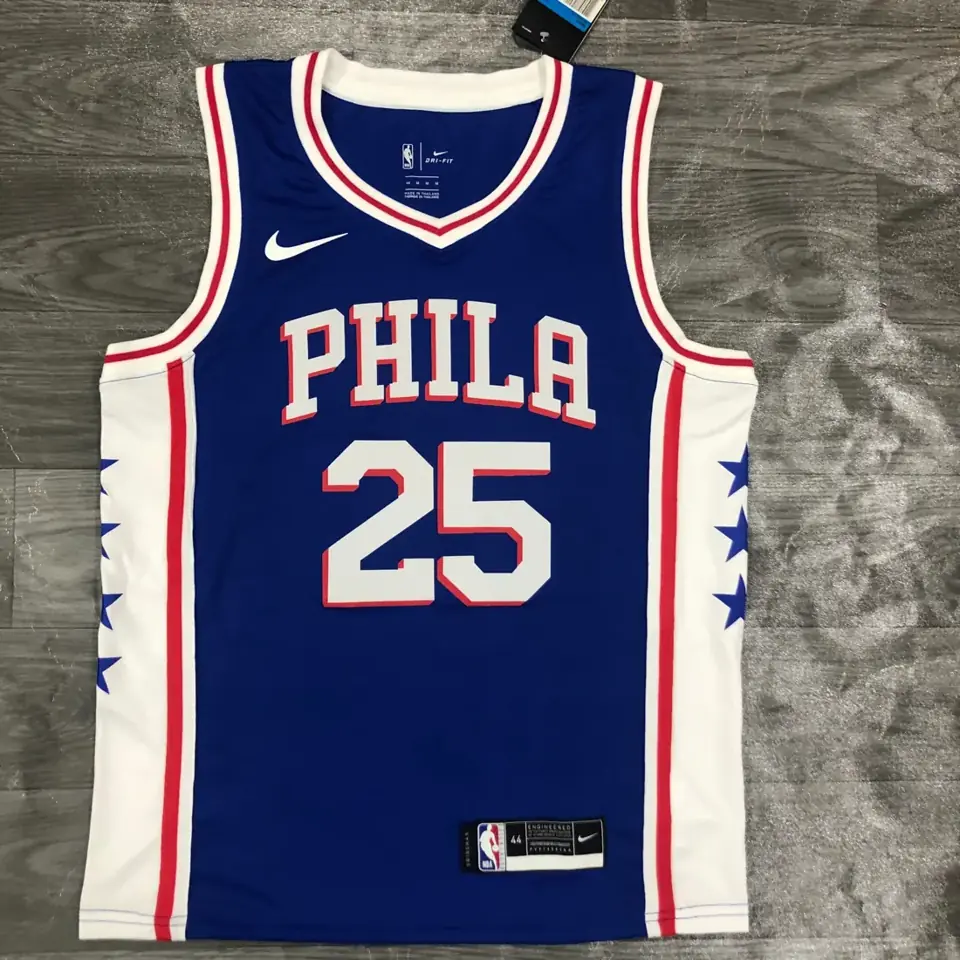 Foto 1 de 76ers cuello en V azul nº 25 Ben Simmons
