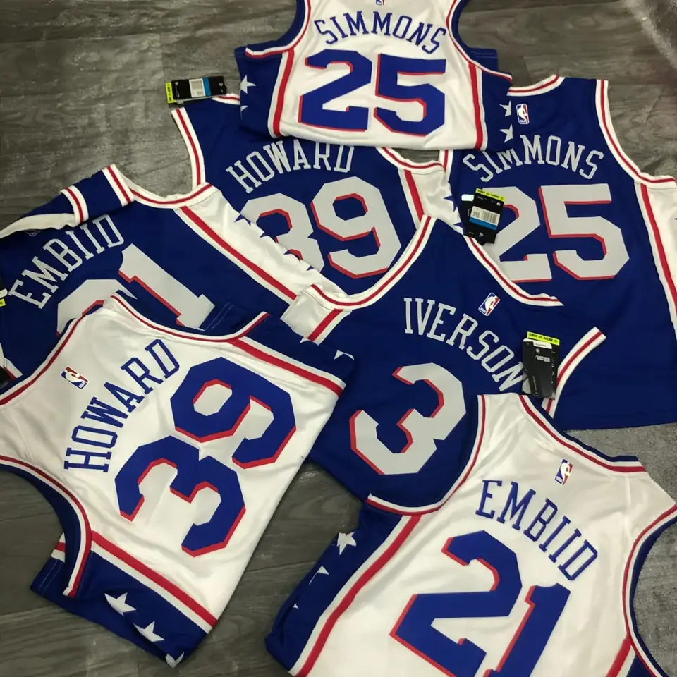 Foto 2 de 76ers cuello en V azul nº 25 Ben Simmons
