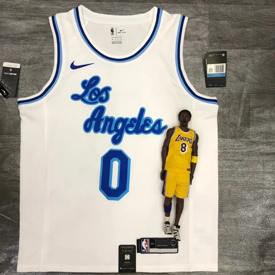 Foto 1 de Los Angeles Lakers Noche Latina retro blanco número 0 Nick Young