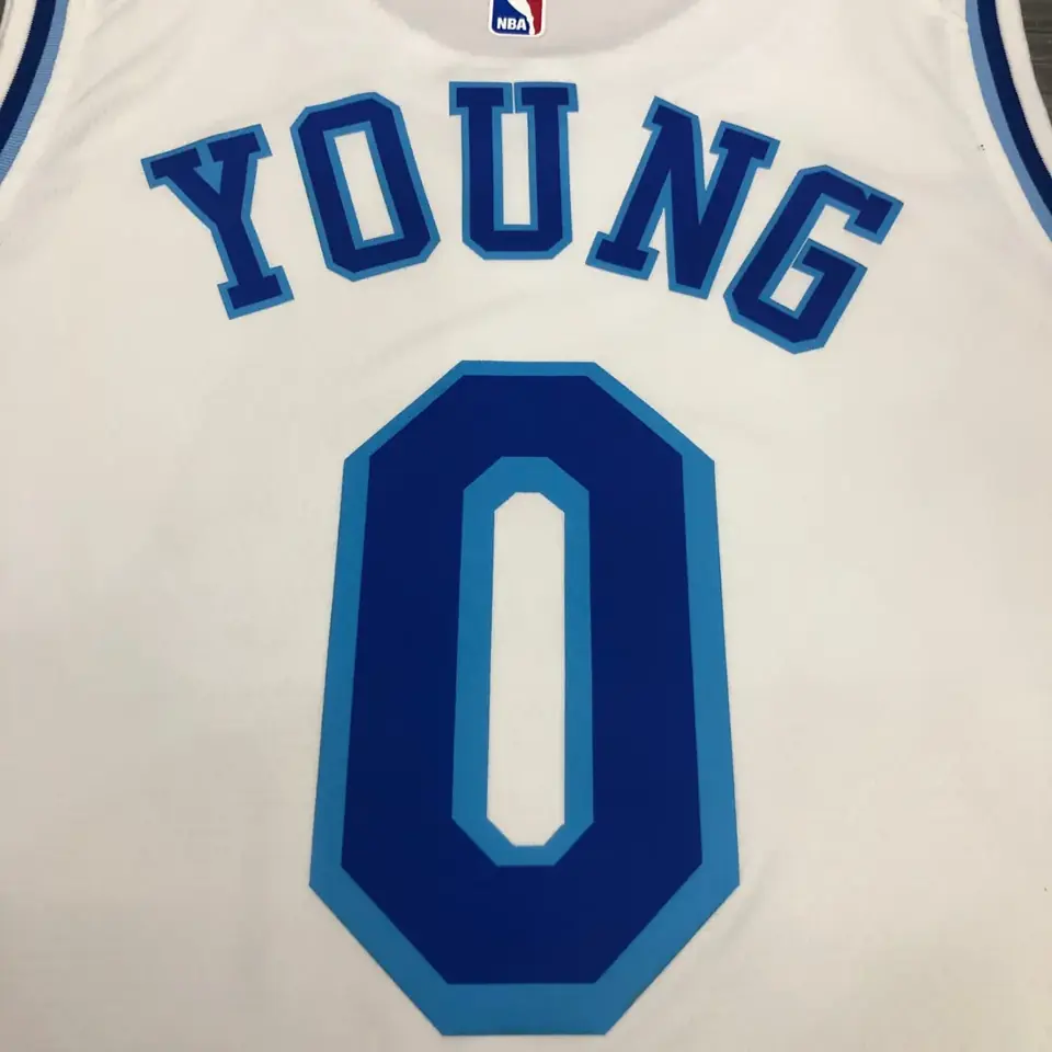 Foto 6 de Los Angeles Lakers Noche Latina retro blanco número 0 Nick Young